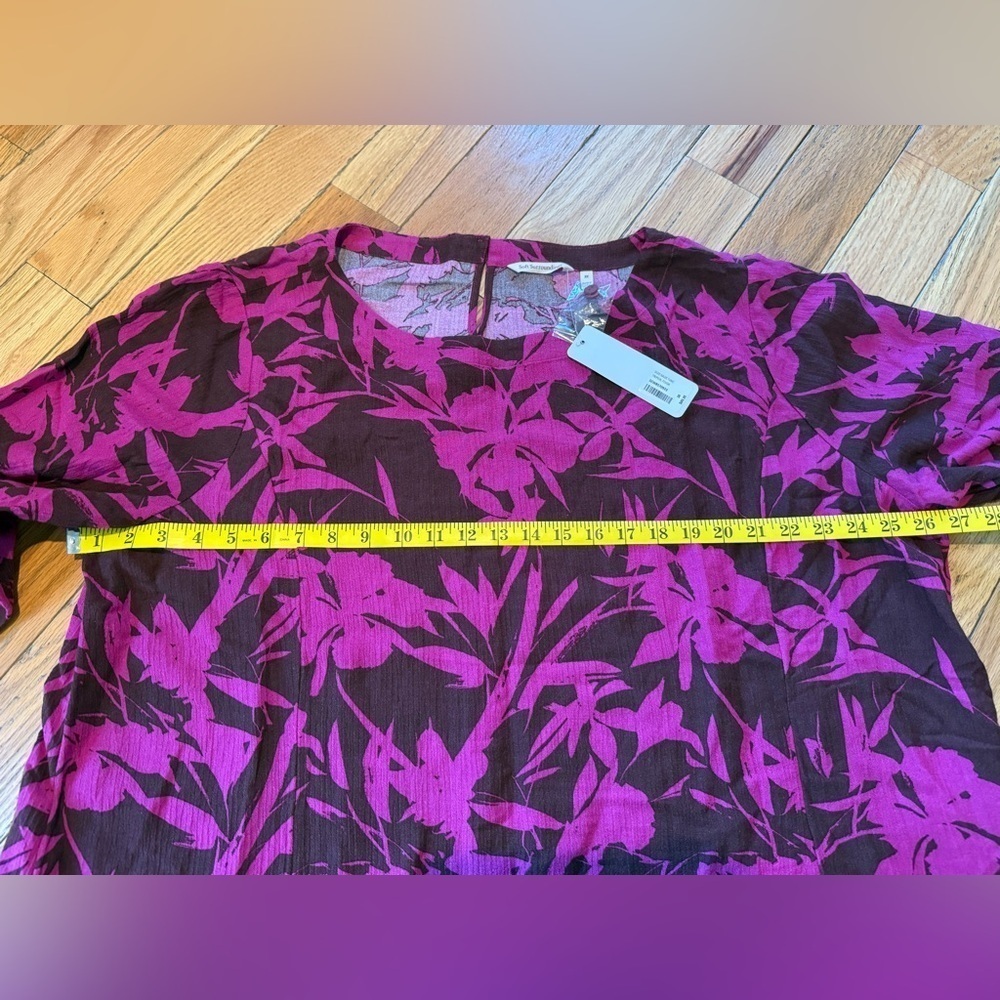 Soft Surroundings Women’s Oceo Gauze Tunic Top Tropical Fuchsia Pink Size 3X NWT - Picture 13 of 16